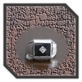 MR00220H-Sterling Silver Onyx Men's Ring. ​$220.00