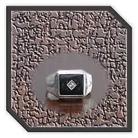 Main page item men's silver & rectangular stone-set onyx ring $220J