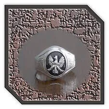 Main page item men's silver & oval onyx eagle ring $240B