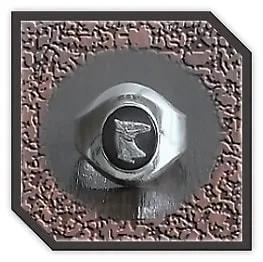 MR00240J-Sterling Silver Onyx Men's Ring. ​$240.00