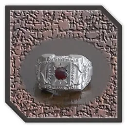 MR00250AD-Sterling Silver Garnet Men's Ring. $250.00