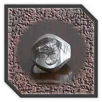 Main page item men's bold silver ring with horse head motif $250AQ