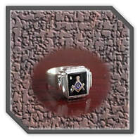 Main page item men's silver & onyx masonic ring $250C