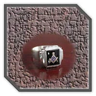 Main page item men's silver & onyx masonic ring $250C