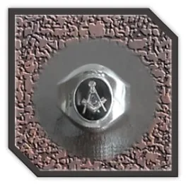 MR00250F-Sterling Silver Onyx Masonic Men's Ring. $250.00