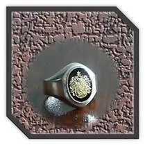 Main page item men's silver & oval onyx heraldry ring $250M