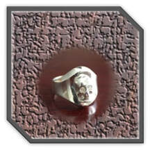 Main page item men's heavy silver skull ring $250W