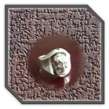 Main page item men's heavy silver skull ring $250W