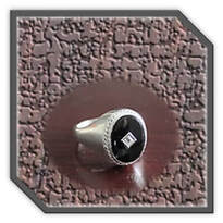 Main page item men's silver & oval stone-set onyx ring $250X