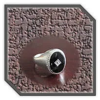 Main page item men's silver & oval stone-set onyx ring $250X