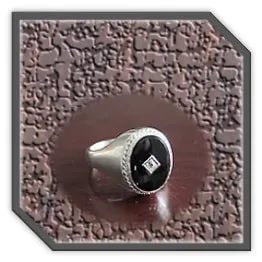 MR00250X-Sterling Silver Onyx Men's Ring. $250.00
