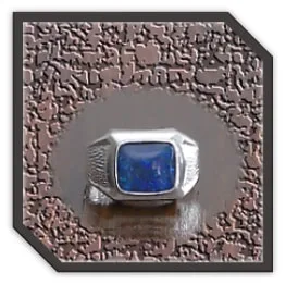 MR00260H-Sterling Silver Opal Men's Ring. $260.00