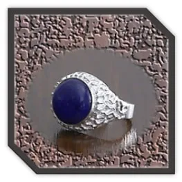 MR00260I-Sterling Silver Lapis Lazuli Men's Ring. $260.00