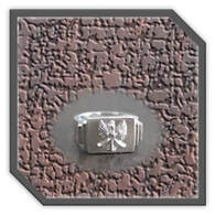 Main page item men's plain silver with eagle ring $260L