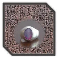 Main page item men's silver & oval opal triplet ring $280F