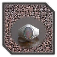 Main page item men's silver & oval opal triplet ring $280G