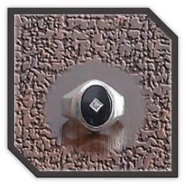 MR00290B-Sterling Silver Onyx Men's Ring. ​$290.00