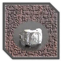 Main page item men's large silver warrior head ring $300F