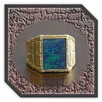 Main page item men's large gold-plated silver & opal doublet ring $350A