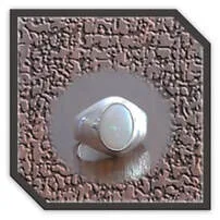 Main page item men's silver & oval 