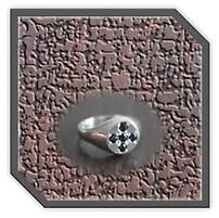 Main page item men's silver & 5 x sapphire ring $450B