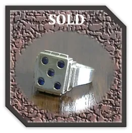MR00600A-Sterling Silver Sri Lankan Sapphire Men's Ring. $600.00