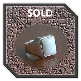 MR00600D-Sterling Silver Opal Men's Ring. $600.00