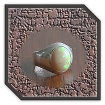 Main page item men's silver & oval solid honey opal ring $800B