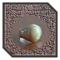 Main page item men's silver & oval solid honey opal ring $800B