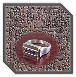 MR01000E-Sterling Silver Ruby Men's Ring. $1000.00