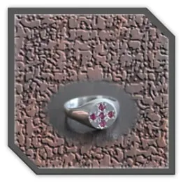 MR01200B-Sterling Silver Ruby Men's Ring. $1200.00