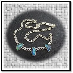 NE00680E-Sterling Silver Opal Necklace. $680.00