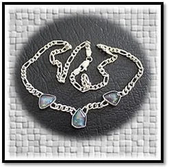 NE00680F-Sterling Silver Opal Necklace. $680.00