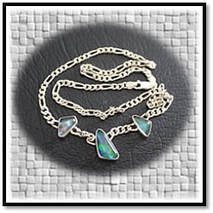 Main page item silver & three opal triplet necklace $680G