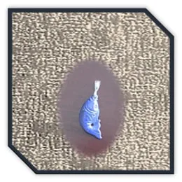 PE00050A-Lapis Lazuli Fish Pendant. $50.00