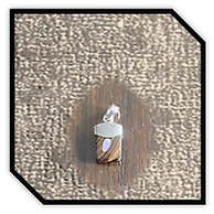 Main page item small silver cap & rectangular boulder opal pendant $100A