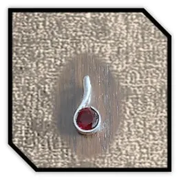 PE00100C-Sterling Silver Cubic Pendant. $100.00