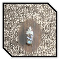 Main page item silver capped small rectangular boulder opal pendant $110A