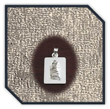 Main page item rectangular silver Virgo pendant $120A