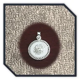 PE00120D-Sterling Silver Cancer Pendant. $120.00