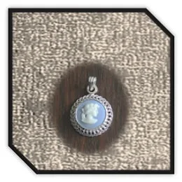 PE00150B-Sterling Silver Wedgwood Pendant. $150.00