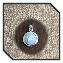 Main page item silver & Wedgwood Pisces cameo pendant $150F