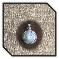 Main page item silver & Wedgwood Aquarius cameo pendant $150H