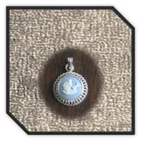 Main page item silver & Wedgwood Aquarius cameo pendant $150H