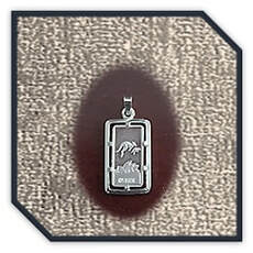 Main page item rectangular silver engraved kangaroo/opera house pendant $150M