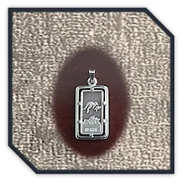 PE00150M-Sterling Silver Kangaroo Opera House Pendant. $150.00