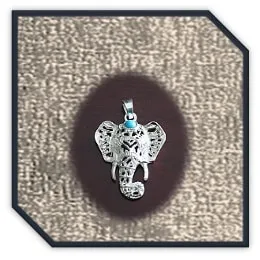 PE00160A-Sterling Silver Natural Turquoise Pendant. $160.00