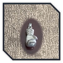 Main page item silver boxing glove pendant $180B