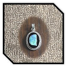 Main page item silver & oval opal on onyx cameo pendant $180C