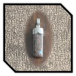 PE00180D-Silver Capped Boulder Opal Pendant. $180.00